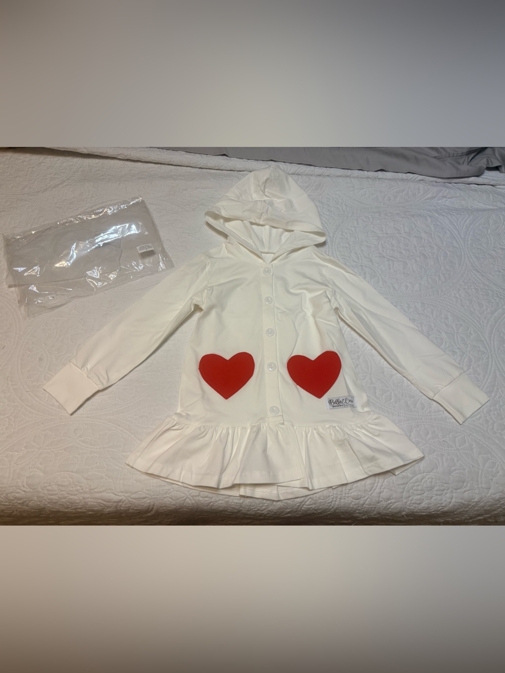 Bella & Omi Heart Pocket Cardigan-NIB-Size 5